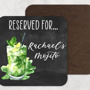 Reserved cocktail coaster