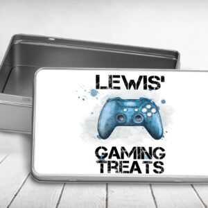 Gaming treats tin for sweets, biscuits and cakes treat tin