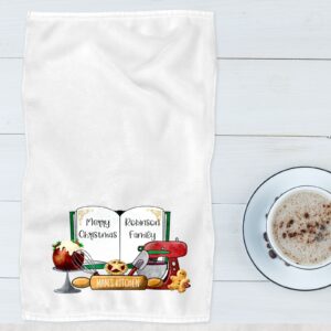 Festive baking goodies kitchen tea towel