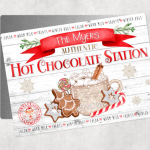 Hot chocolate station sign , family hot chocolate Sign