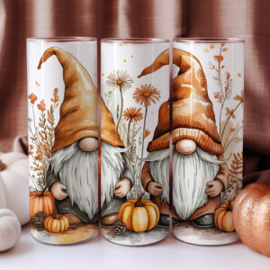 Autumn pumpkin Gonk tumbler